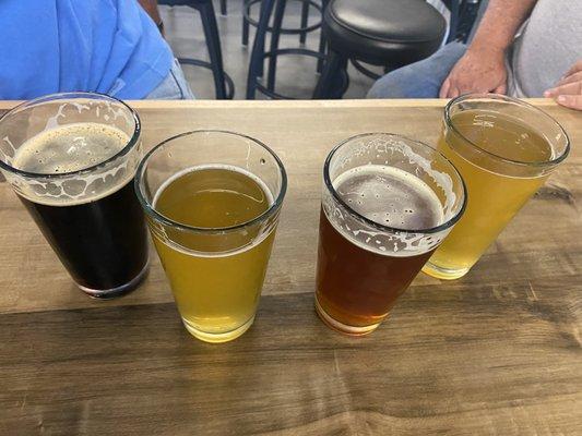 Chocolate Milk Stout, Jalapeno Ale, Red-Aye IPA, Jalapeño Ale