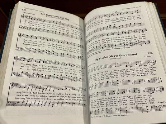 The Hymnal is still used sometimes