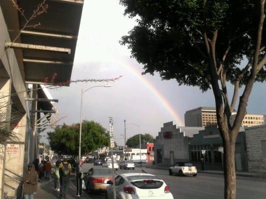 Rainbow ends at the ARCH