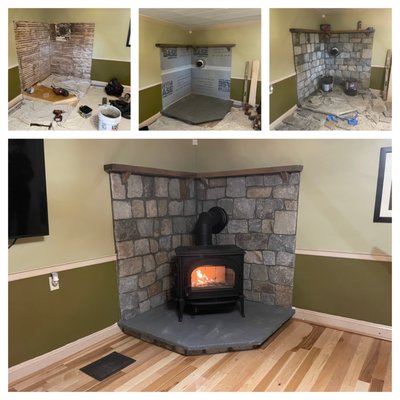 Woodstove and Hearth Reno