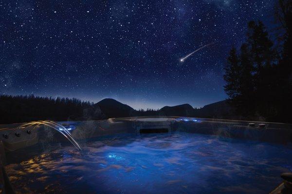 Wish upon a star and enjoy your hot tub