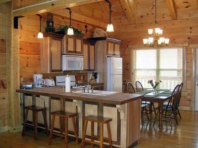 Kitchen in a chalet in Pigeon Forge TN