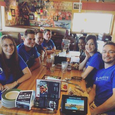 Michigan Insurance Group team at Apple Bees in Grand Haven