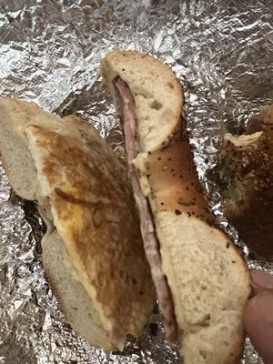 A Sad Bagel Sandwich