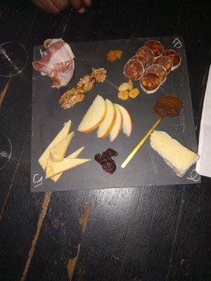 The lovely Cheese and Meat Board