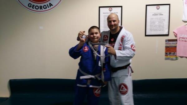 My son Alejandro Ramirez promoted to solid grey.