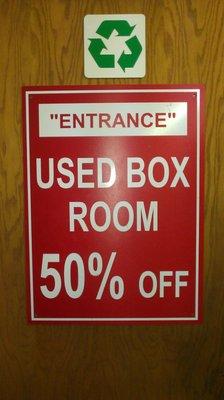 The only "used box" room in the CU area!