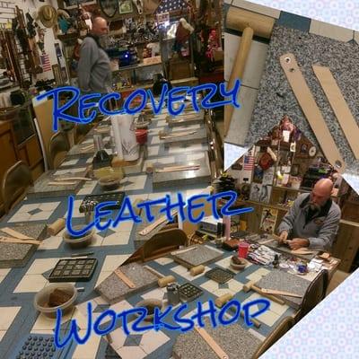 Recovery Group Leathercraft Workshop 
Introducing recovering addicts to leatherwork as a hobby. #LetsTalkLeather #Leatherwork #Leathercraft