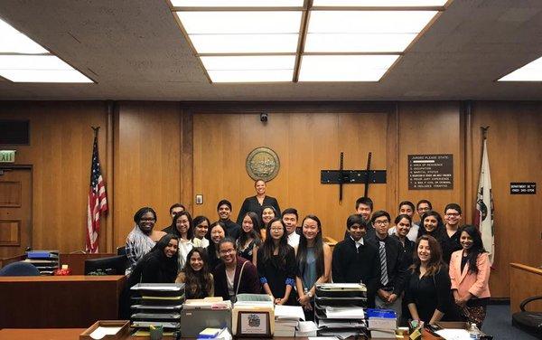 SAHARA's amazing Youth Program at the Norwalk Court House and taking a picture with a criminal court judge!