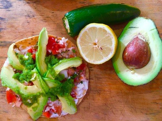 Tostada de Ceviche