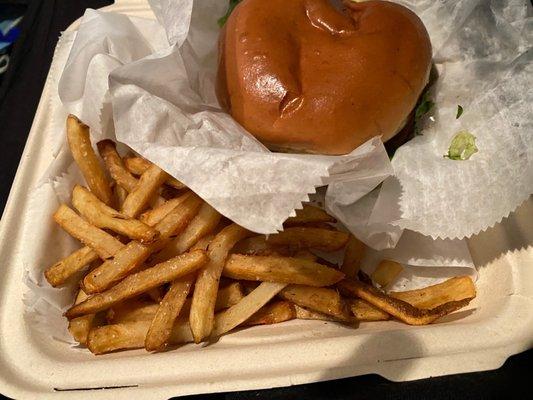 Shack burger and fresh cut fries.