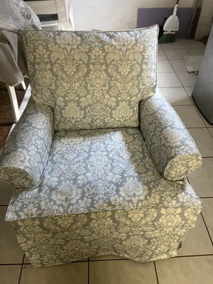 Custom made floral slipcovers