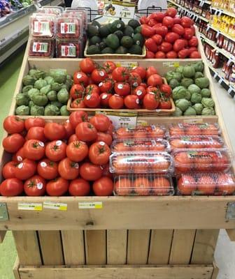 We have seasonal fruits and vegetables.