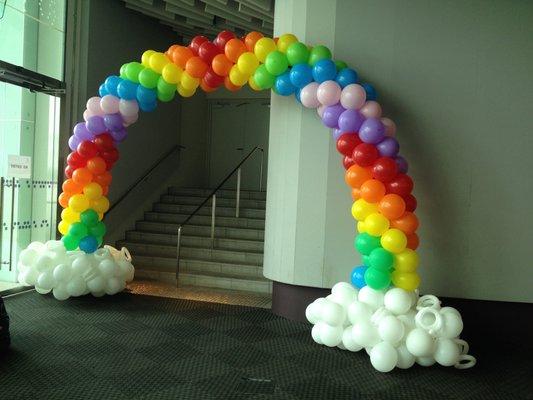 RAINBOW ARCH WITH CLOUD DETAIL