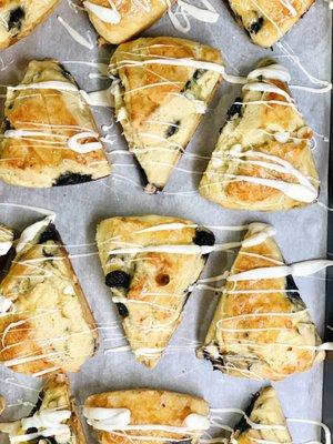 White Chocolate Blueberry Scones