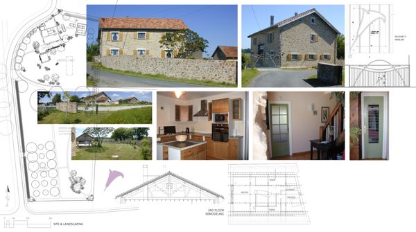 Rural stone-house renovation and site improvements.