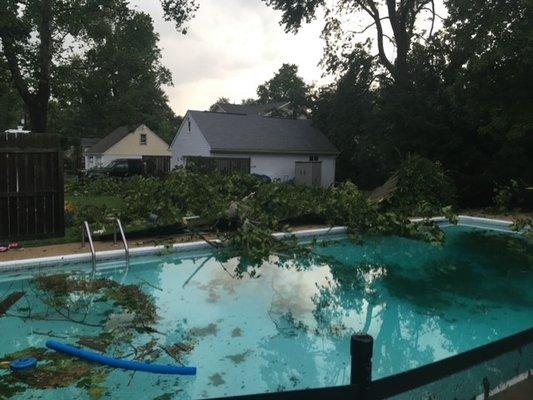 Pool After Tornado