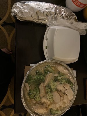 Chicken and Fettuccine Alfredo with Chicken & Broccoli