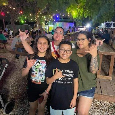 Shaka y'all kava bar located at area 51 food park is a great place for a family Friday night out.