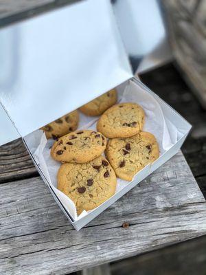 dozen chocolate chip cookies