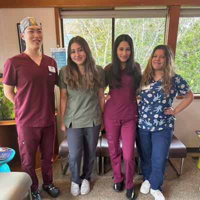 Dr. DK and our Dental Assistants.