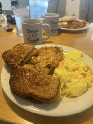 2 Eggs with Veggie Home Fries and Cheese