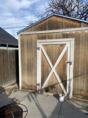 Shed before