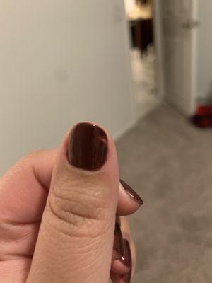 Nail polish peeling off after 8 hours