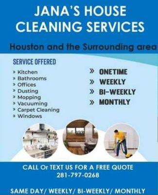 Jana's House Cleaning Services