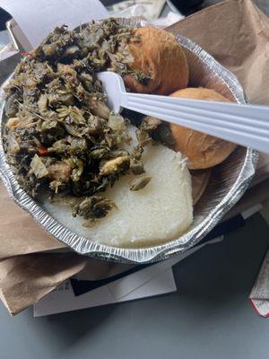 callaloo and saltfish