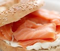 We have lox sandwiches and lox cream cheese.