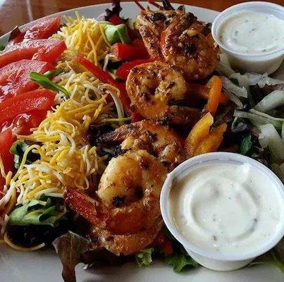 Grilled shrimp salad