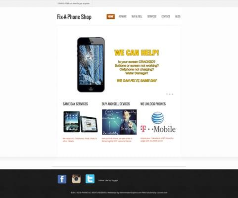 web design for local phone repair