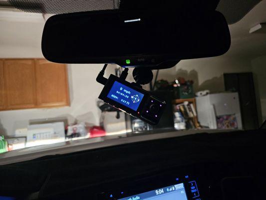 Re-installed front facing camera. 1st time it was put in where the camera was blocked on the whole left side of the vehicle.