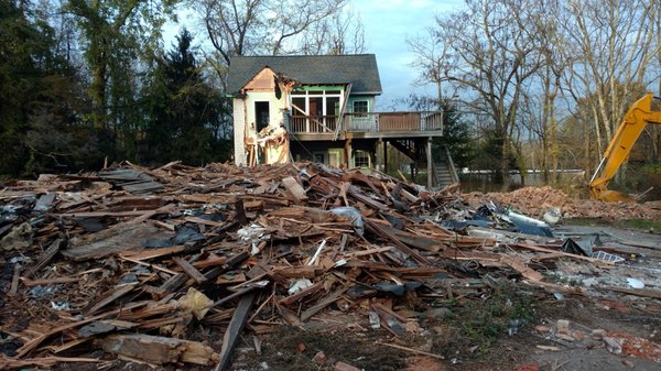 Complete house demolition