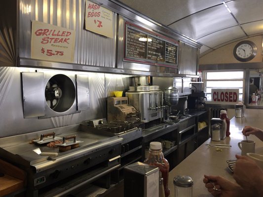 Inside the diner