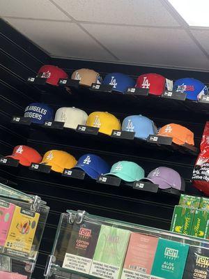 Go dodgers!                New Era snap backs on deck.