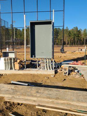 Main distribution panel install.