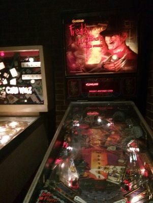 A couple pinball machines