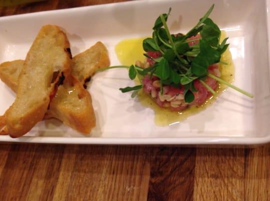 Tuna Tartar with Crostini Small Plate