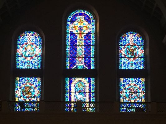 The beauty of Saint Michael's stained glass windows