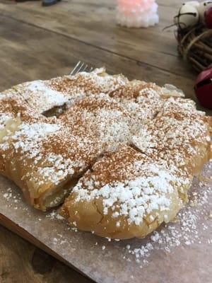 Bugatsa with vanilla cream... Real Greek breakfast