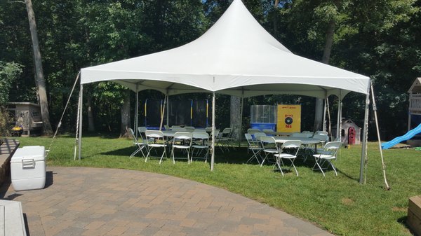 Tent, tables, chairs and dunk tank we rented...thanks again!