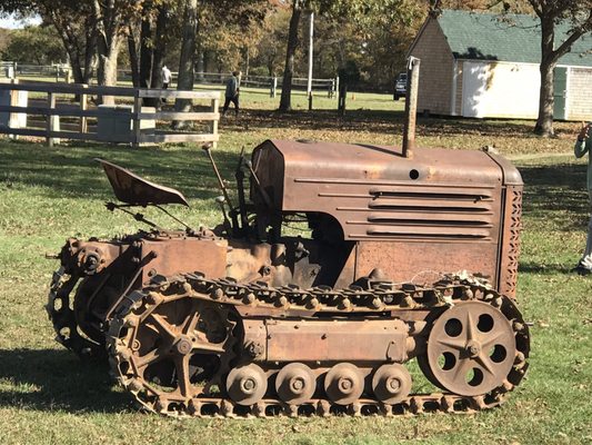 This tractor must have some stories