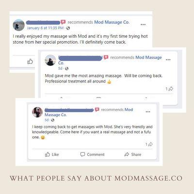 Here's what people say about Mod Massage.co