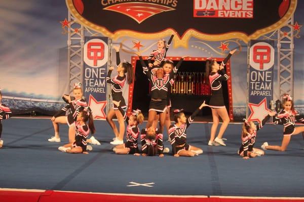 Dream Team ending pose at CheerPower, they brought home the title.