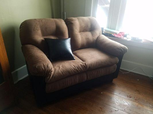 I bought a loveseat. Cute and comfy and good price.