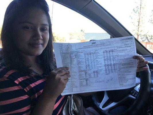 student learned from Cal State Driving school and passed drive test at Simi Valley DMV