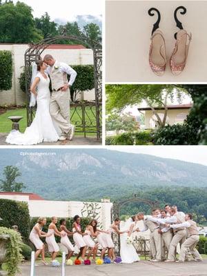 Wedding photography shot at Lake Lure Inn, North Carolina