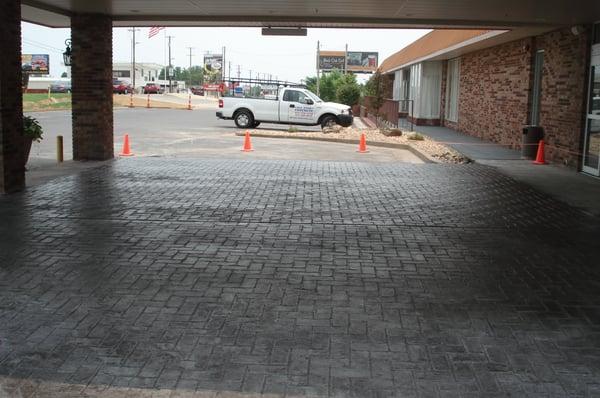 herringbone brick stamped resort parking lot branson mo 4172394919 call all star concrete for quote